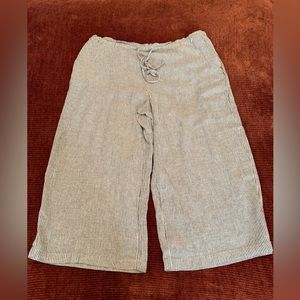 Draw-String Cropped Casual Pants